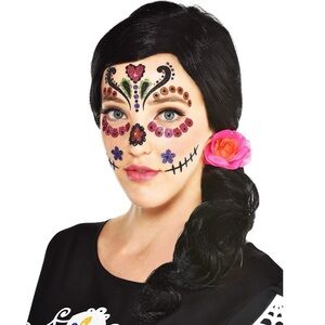 Halloween Wig, Day Of The Dead, Halloween Party Wig, Sugar Skull Wig NEW